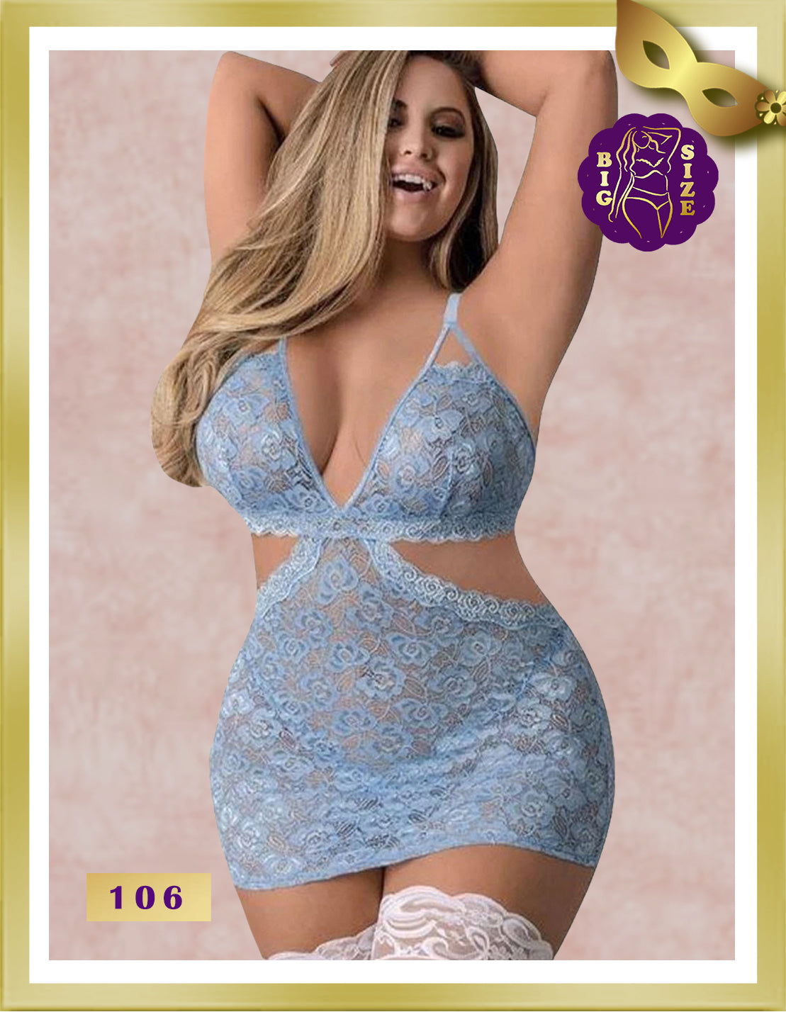 HN Special Size Lace Babydoll 106 Free Size Big