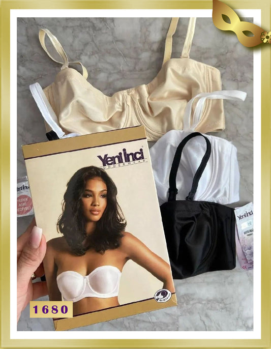 YENİ İNCİ Minimizing Strapless Bra 1680 D