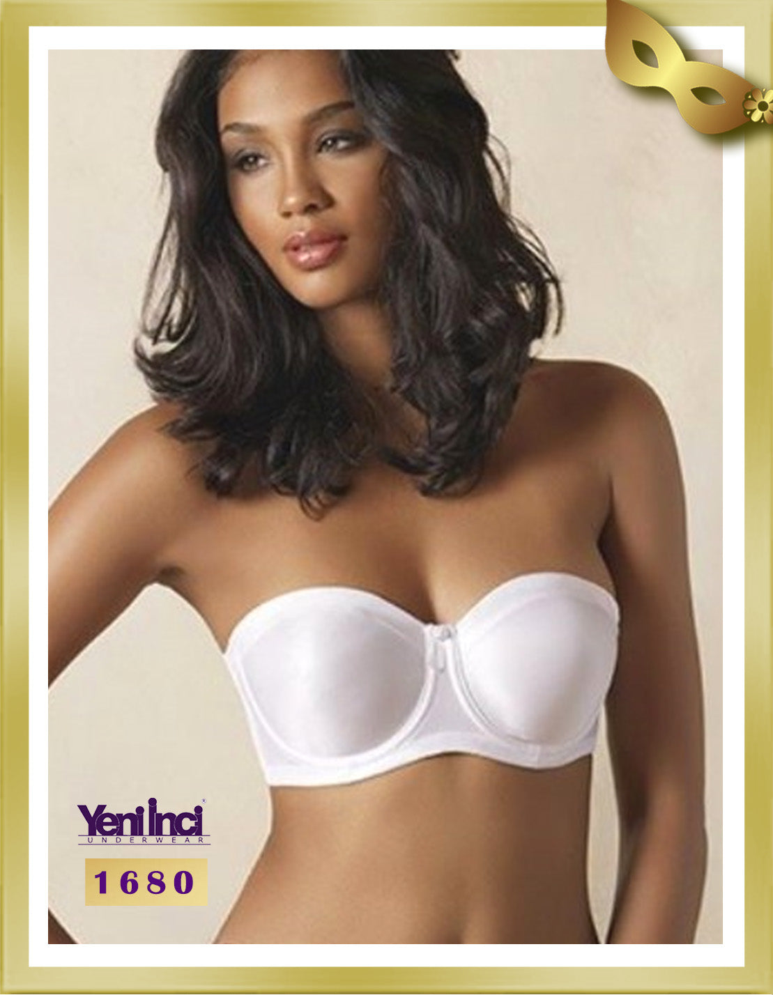 YENİ İNCİ Minimizing Strapless Bra 1680 White