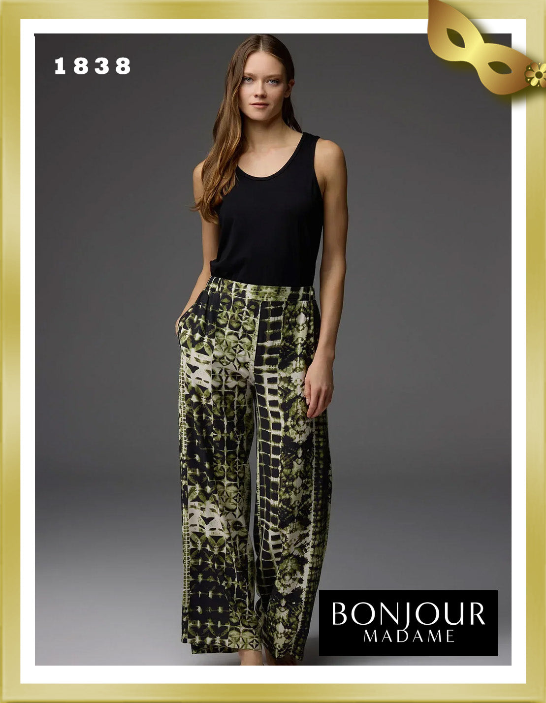 Bonjour Viscose Dressing Gown Bustier Trouser Set 1838