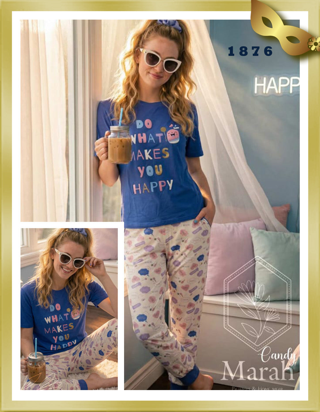Marah Candy Long Summer Pajamas 1876