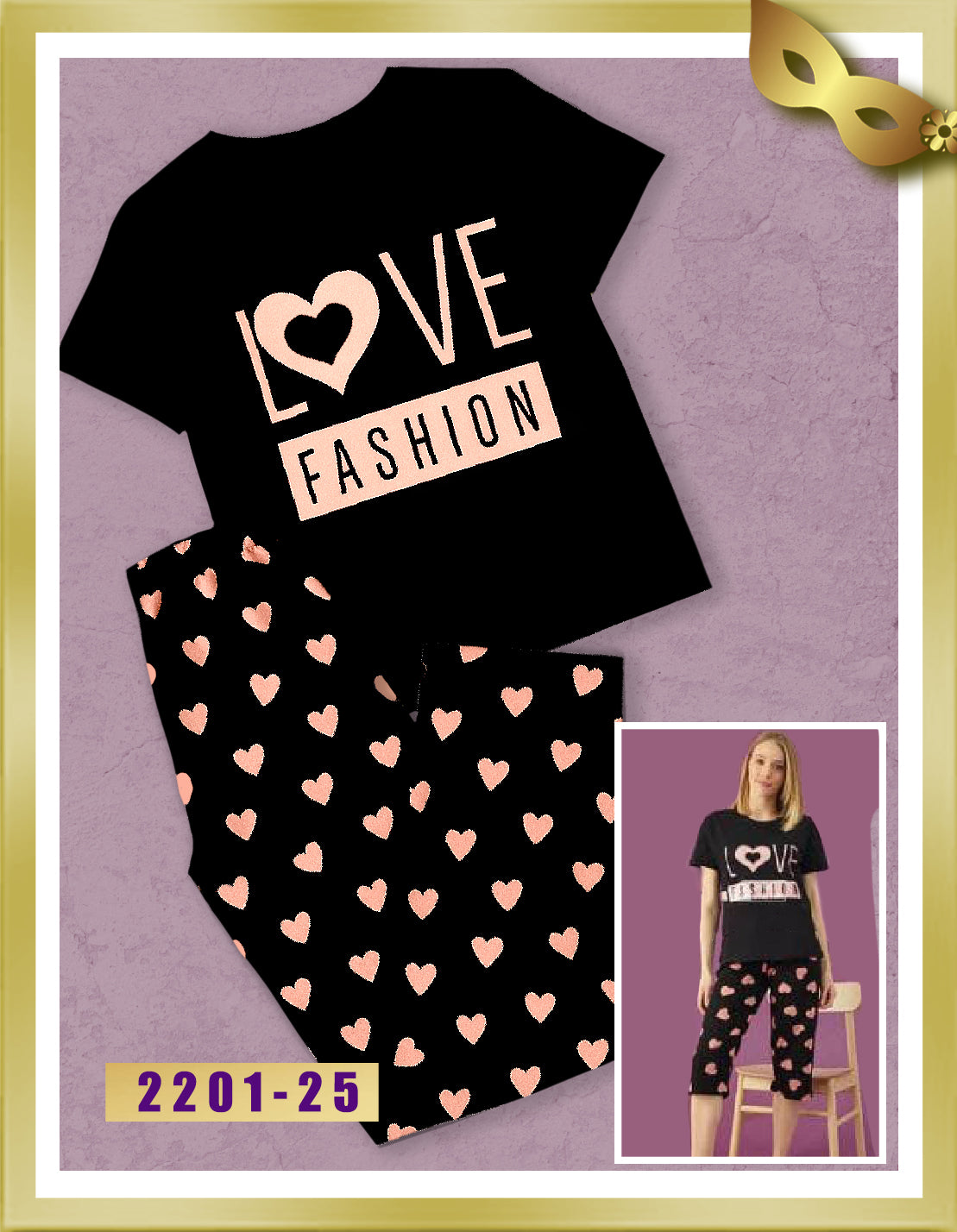 Eliz Bermuda Pajama 2201-25