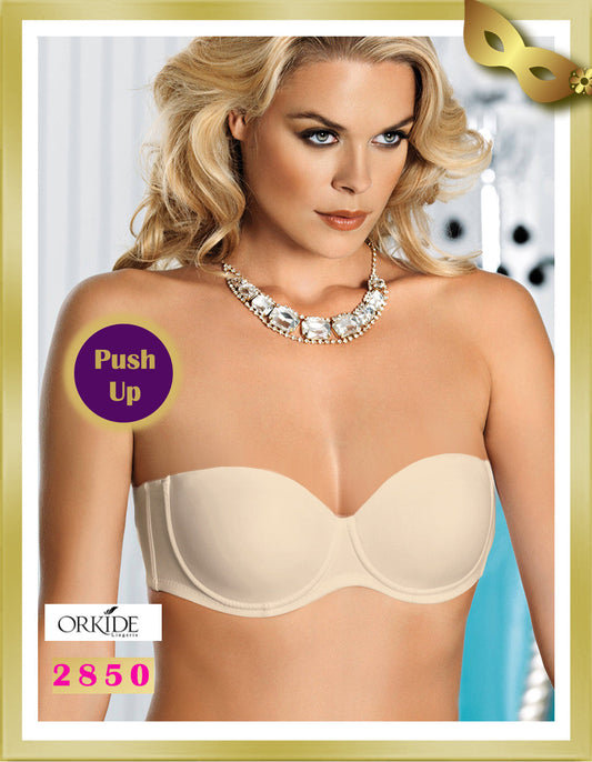 Orkide Strapless Push Up Bra 2850