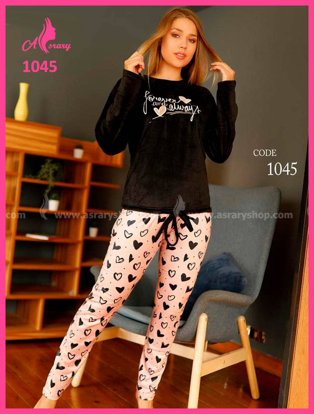 Split Velvet Pajamas 1045 M