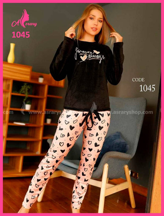 Split Velvet Pajamas 1045 M