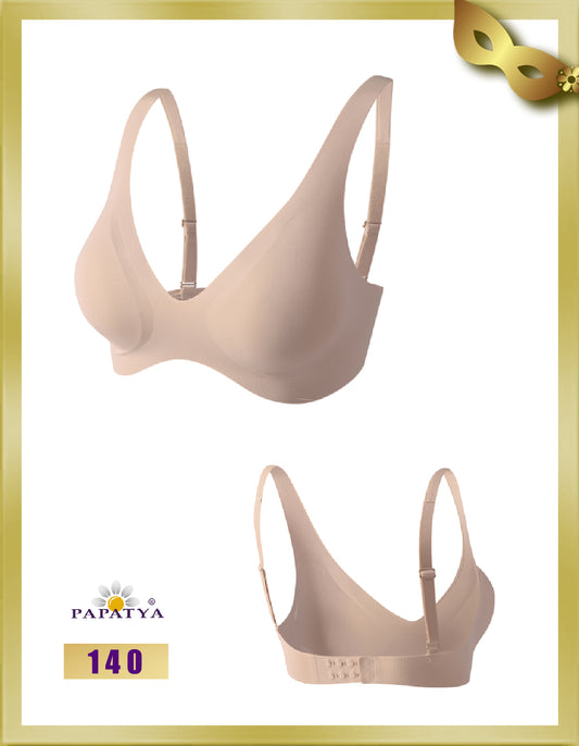 Laser Cut V-Neck Padded Bra 140