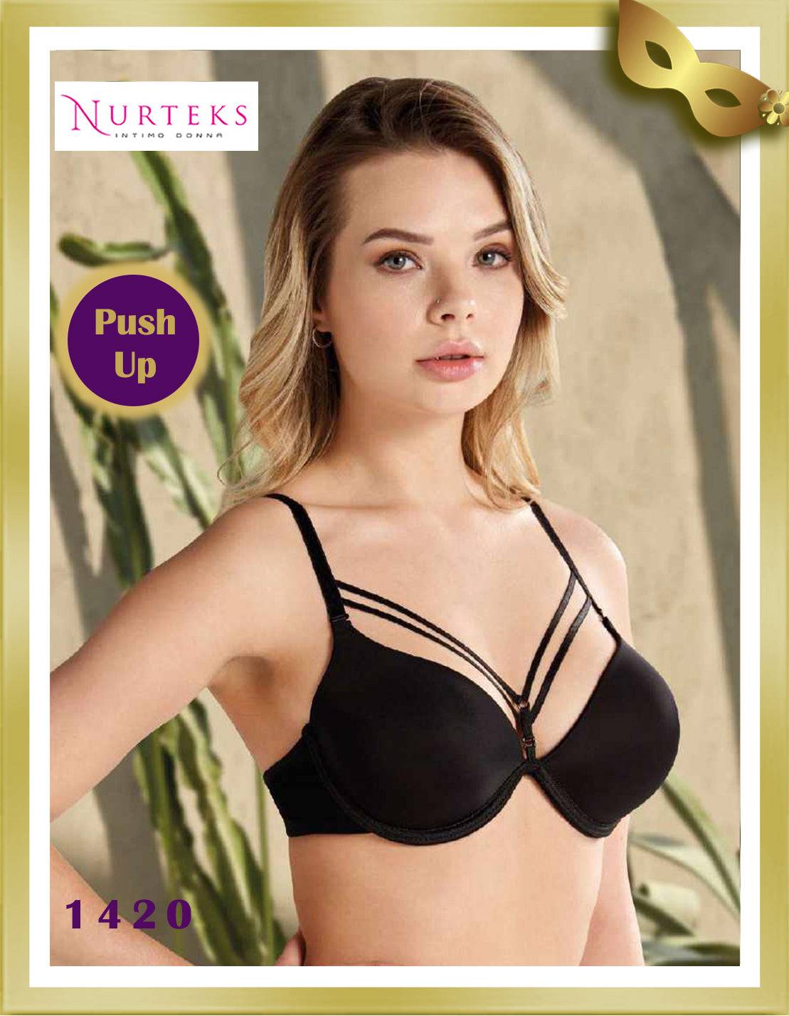 Nurteks Underwear Push Up Bra 1420 Black B