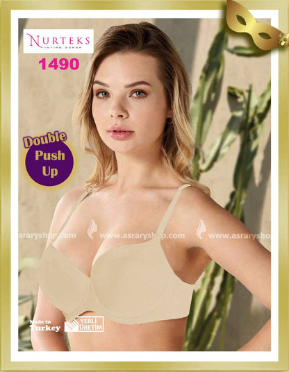 Nurteks Underwear Extra Push Up Bra 1490 Beige B