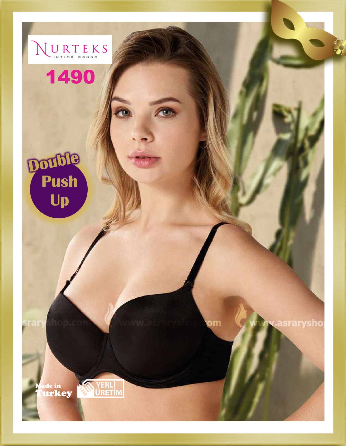 Nurteks Underwear Extra Push Up Bra 1490 Black B