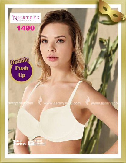 Nurteks Underwear Extra Push Up Bra 1490 Off-White B