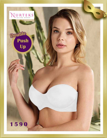 Nurteks Underwear Extra Push Up Strapless Bra 1590 B