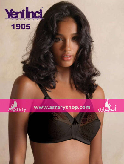 YENİ İNCİ Minimizer Bra with Lace 1905 Black