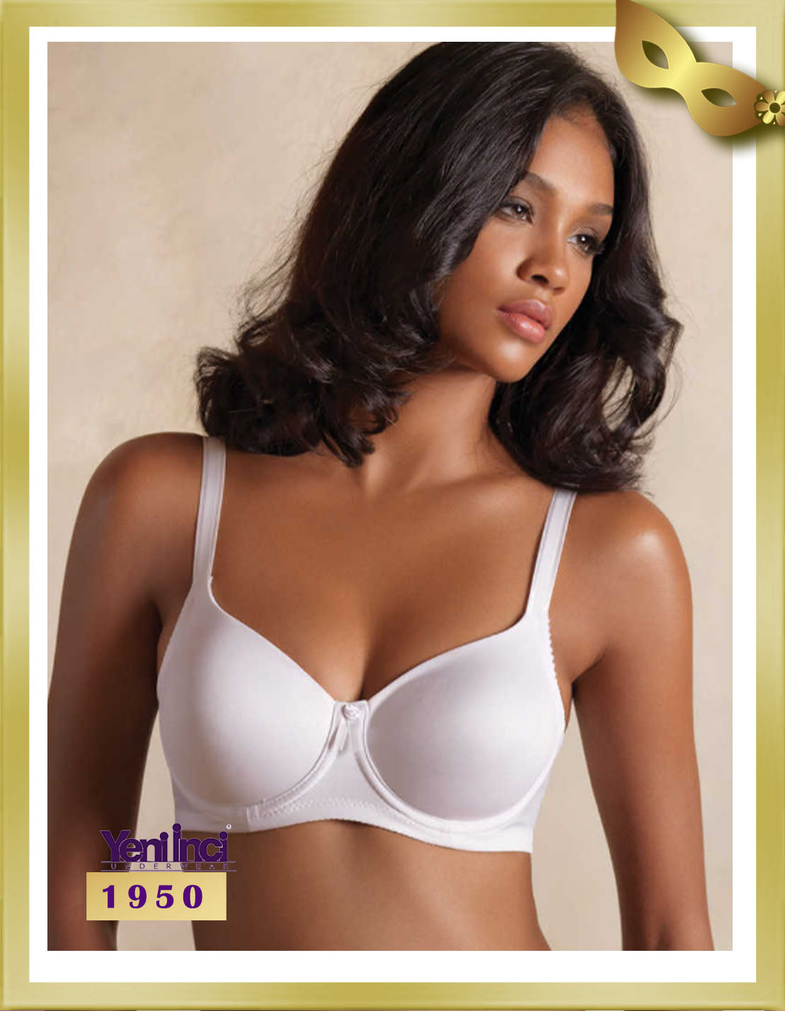 YENİ İNCİ Basic Underwire Minimizer Bra 1950 White D