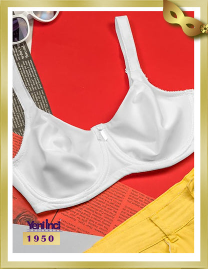 YENİ İNCİ Basic Underwire Minimizer Bra 1950 White C