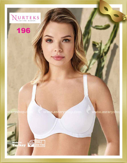 Nurteks Underwear Underwired Removable Straps Soft Cup Gathering Bra 196