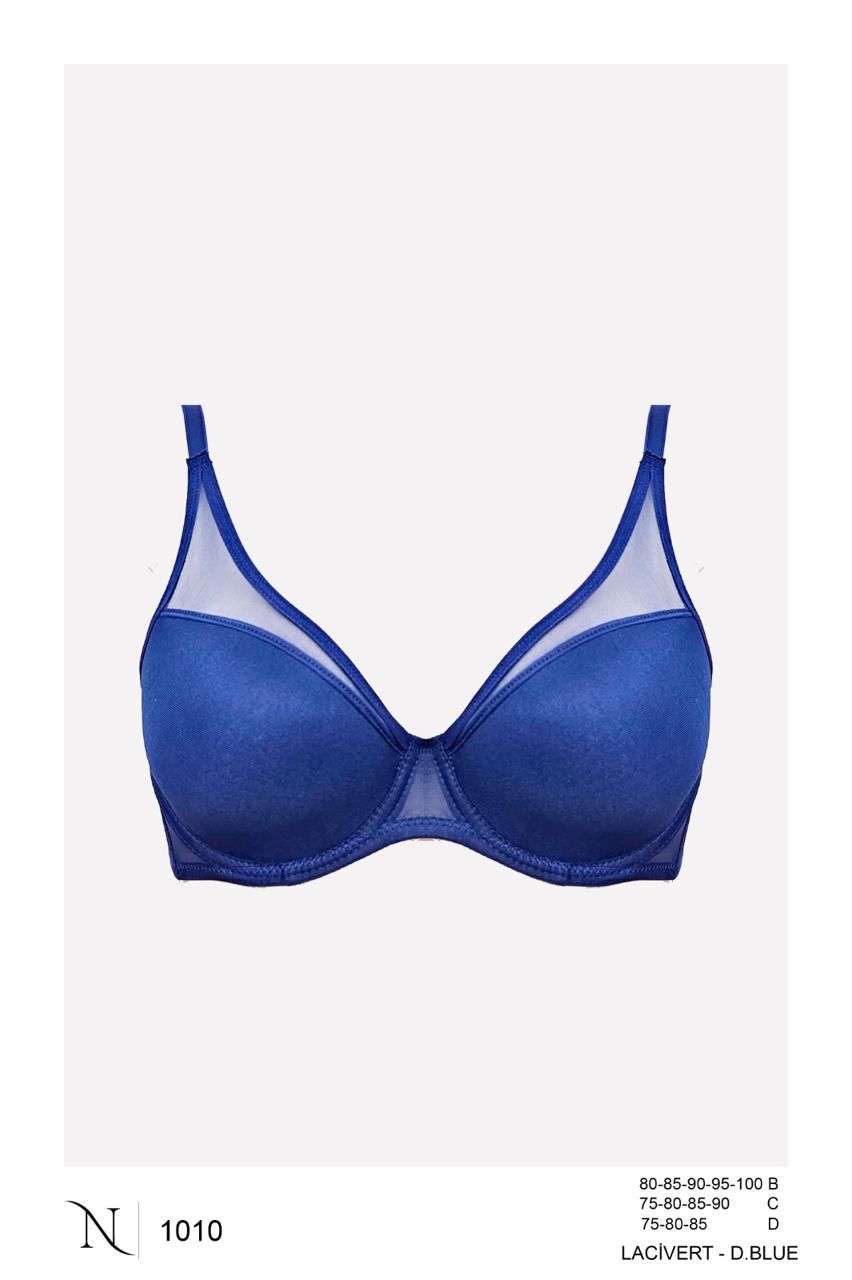 Soft Cup Minimizer Bra with Tulle 1010