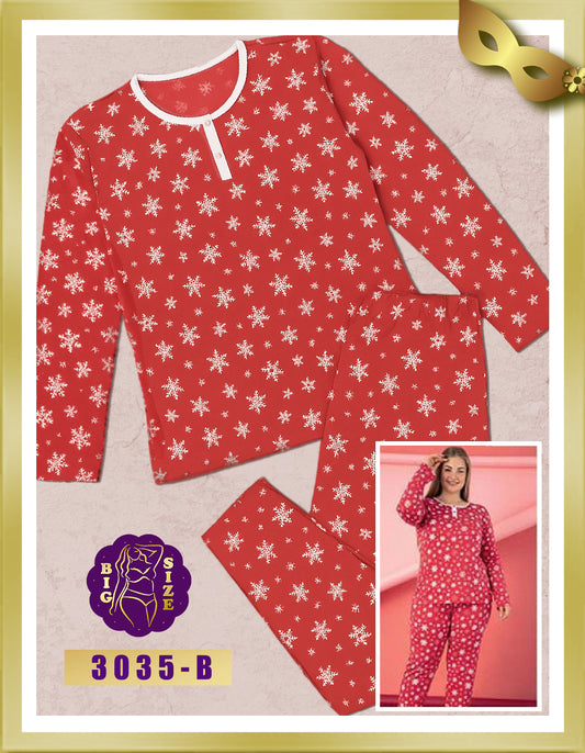 Elitol Special Size Long Cotton Pajamas 3035-B 2XL
