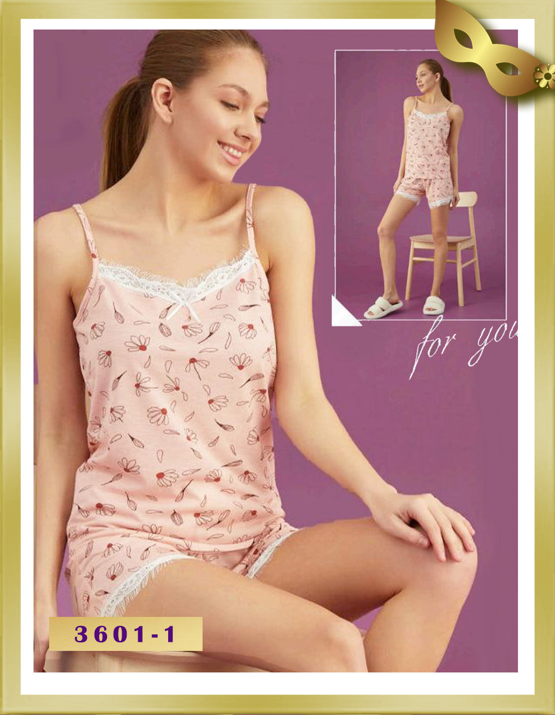 Eliz Straps Short Pajama 3601-1