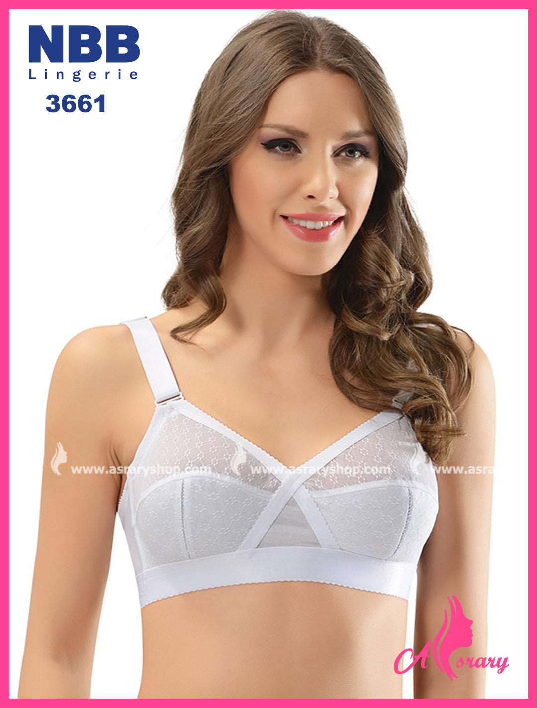 NBB Lace Minimizer Bra 3661 White