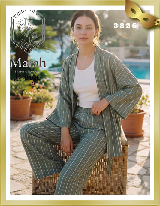 Linen 3-Piece pajama 3826