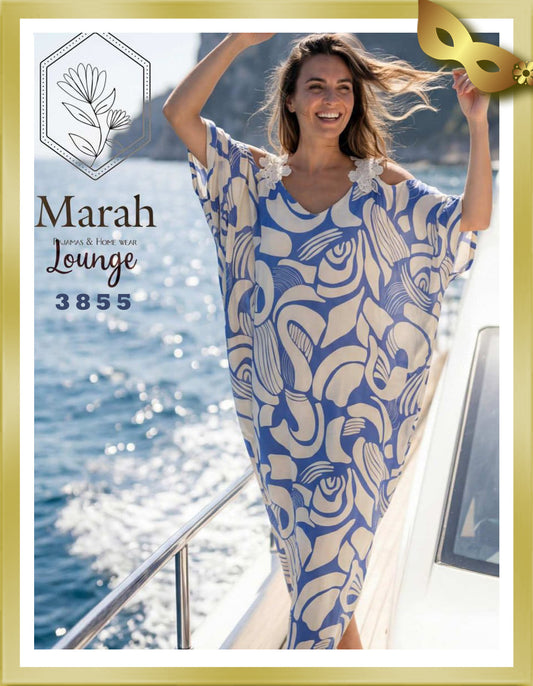 Marah Lounge Lace Viscose Kaftan 3855