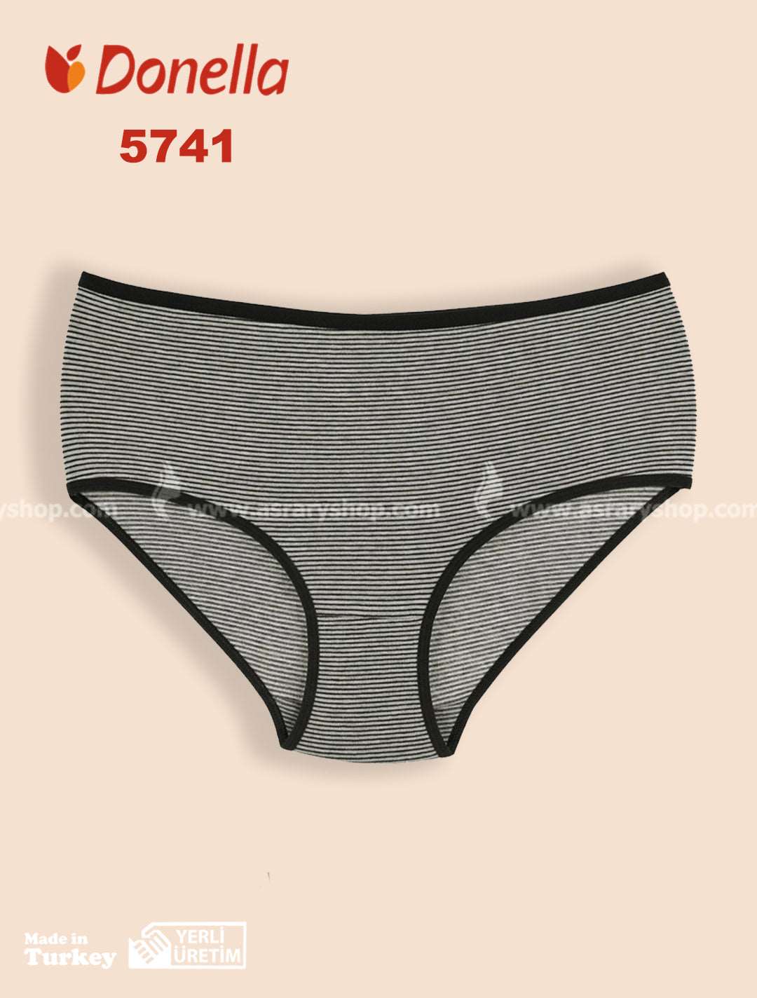 Donella Cotton Striped Full Brief 5741