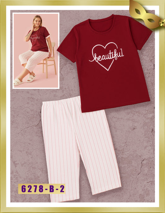 Elitol Cotton Bermuda Pajamas 6278-B-2 2XL
