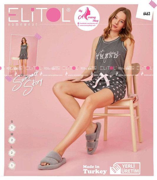 Elitol Short Pajamas 6463