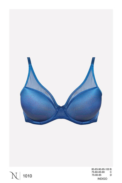 Soft Cup Minimizer Bra with Tulle 1010