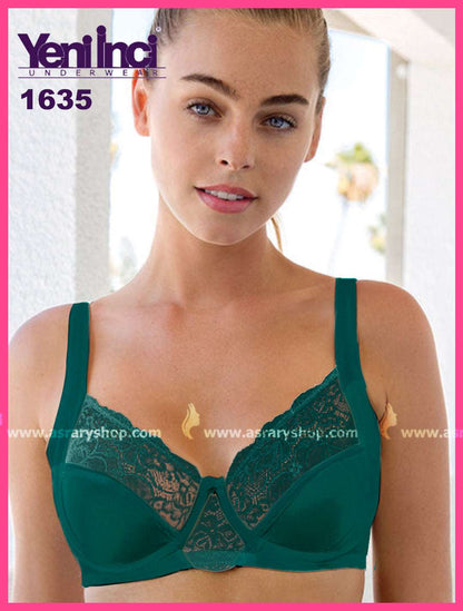 YENİ İNCİ Lace Underwired Contouring Bra 1635 Sherpa Blue