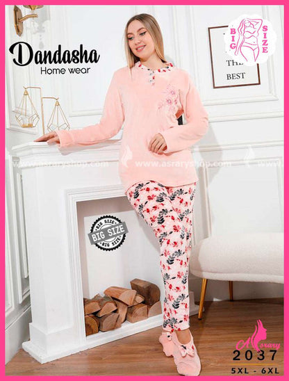 Dandasha Special Size Velvet Pajamas 2037